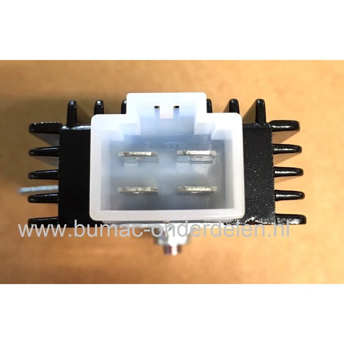 Spanningsregelaar voor MTD Motor op Zitmaaier - Tuintrekker Regulator onder andere voor MTD Motoren 4P90 AU, 4P90 JH, 4P90 JHA, 4P90 JHB, 4P90 JHC, 4P90 JHD,  4P90 JUC - 4P90AU, 4P90JH, 4P90JHA, 4P90JHB, 4P90JHC, 4P90JHD,  4P90JUC