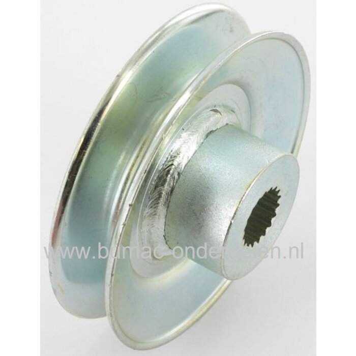 Poelie voor Kanzaki Aandrijfbak K574F, K574G Aandrijf Poelie voor Stiga, Castelgarden, Mountfield, Alpina Zitmaaier, Frontmaaier, Tuintrekker Park Compact 4WD, 4155H 4WD, Park Diesel 4WD, Estate Royal, Park Pro 20/22, 4135H, Park Compact 16, Park Comfort/