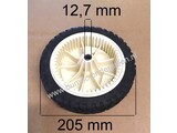 Voorwiel - Aandrijfwiel voor Toro Recycler met 22 Inch - 56 Cm Maaibreedte Wiel met Aandrijfring Grasmaaier, Grasmachine 20001, 20003, 20005, 20007, 20012, 20016, 20019, 20064, 20065, 20069, 20071, 20072, 20072A, 20086, 20087, 20094, 20110, 20111 Maaidek