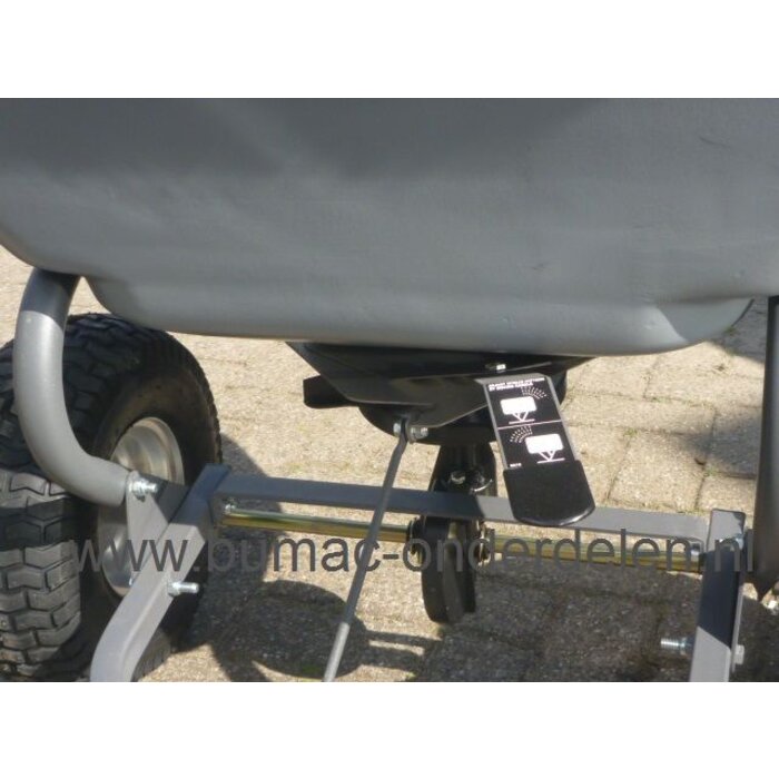 Professionele Kunstmeststrooier 90 Kg Inhoud voor Achter de Zitmaaier, Frontmaaier, Trekker Sectoraal Instelbaar