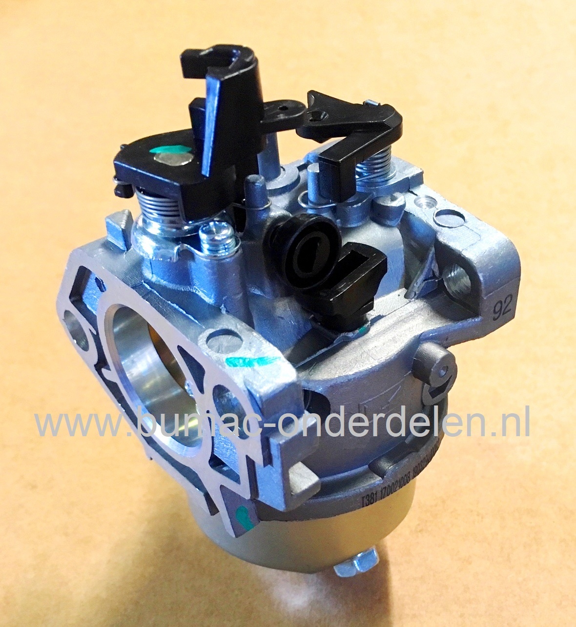 Carburateur voor Loncin LC1P92F1 Motor op Grasmaaier, Aggregaat, Veegmachine, Trilplaat, Waterpomp, Generator, Verticuteermachine, Kantensnijder, Bladblazer Carburator LC 1P92 F-1