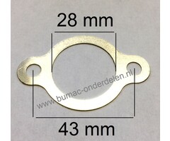 Afdichting voor Isolator - Carburateur Loncin LC165F1H Motor op Grasmachine, Verticuteermachine, Blower, Aggregaat, Generator, Waterpomp, Kooimaaier, Houtversnipperaar Inlaat Dichting, Pakking