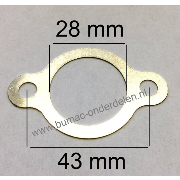 Afdichting voor Isolator - Carburateur Loncin LC165F1H Motor op Grasmachine, Verticuteermachine, Blower, Aggregaat, Generator, Waterpomp, Kooimaaier, Houtversnipperaar Inlaat Dichting, Pakking