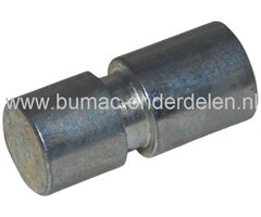 Breekpen Iseki en Kaaz Meshouder op Zitmaaier en Tuintrekker Kaaz, Iseki SXG 19 en SXG 22, Breekbout