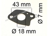 Inlaatpakking voor Loncin LC1P61FA, LC1P65FA, LC1P68FA Motor Dichting tussen Spruitstuk en Carburateur Spruitstukpakking, Isolator Afdichting Carburator op Grasmachine, Veegmachine, Tuinfrees LC 1P61 FA, LC 1P65 FA, LC 1P68 FA