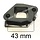 Spruitstuk voor Loncin LC1P68FA, LC1P70F, LC1P70FA Motor op Grasmaaier, Veegmachine, Frees Isolator, Tussenstuk tussen Carburateur en Cilinder LC 1P68 FA, LC 1P70 F, LC 1P70 FA