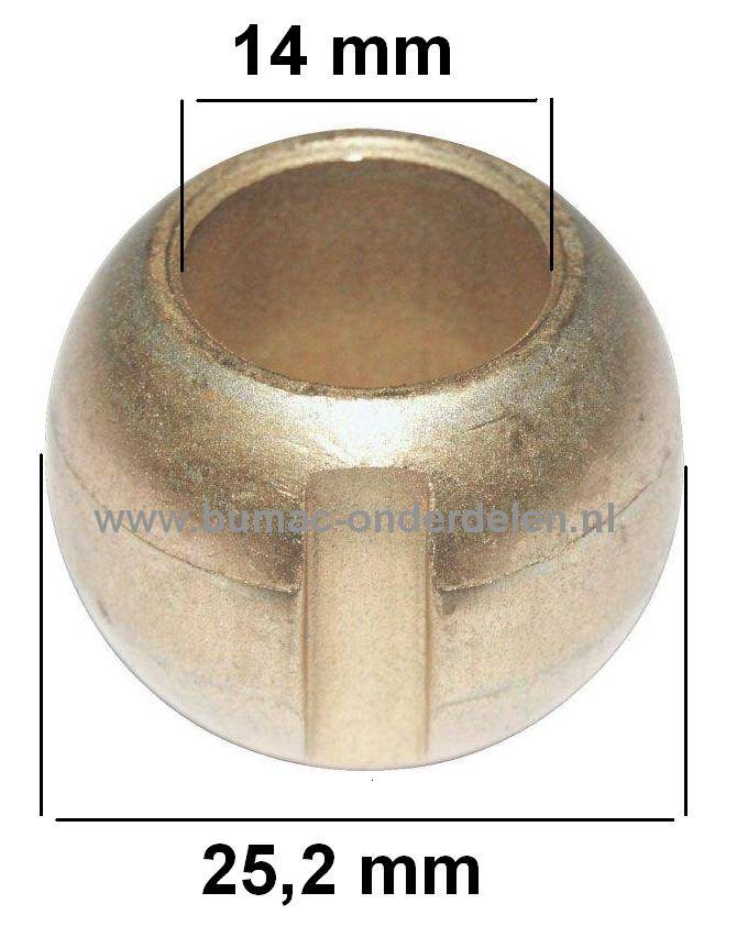 Bronzen lager voor de as van de Koppelingstrommel in Qualcast - Atco - Atlett Kooimaaiers