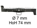 Rechter Maaimes 62 Cm voor Lawn Boss, AGS, Axxom, Herkules Zitmaaier, Tuintrekker met 48 Inch - 122 Cm Achter Opvang Maaidek LawnBoss 6422H