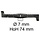Rechter Maaimes 62 Cm  voor Lawn Boss, AGS, Axxom, Herkules Zitmaaier, Tuintrekker met 48 Inch - 122 Cm Achter Opvang Maaidek  LawnBoss 6422H