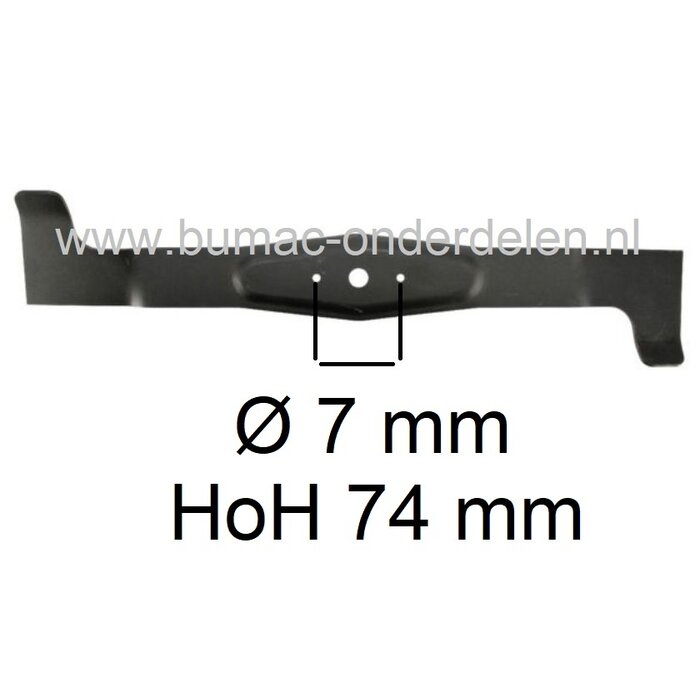 Rechter Maaimes 62 Cm  voor Lawn Boss, AGS, Axxom, Herkules Zitmaaier, Tuintrekker met 48 Inch - 122 Cm Achter Opvang Maaidek  LawnBoss 6422H