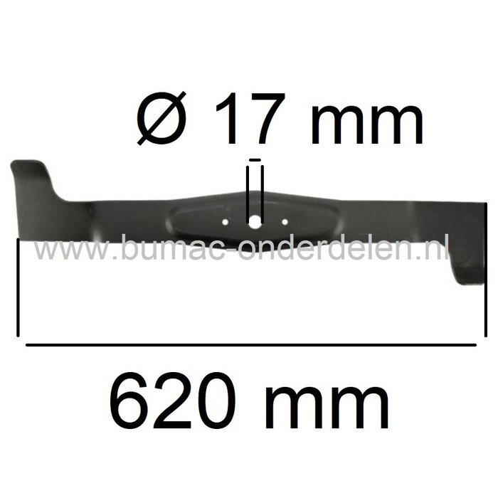 Rechter Maaimes 62 Cm  voor Lawn Boss, AGS, Axxom, Herkules Zitmaaier, Tuintrekker met 48 Inch - 122 Cm Achter Opvang Maaidek  LawnBoss 6422H