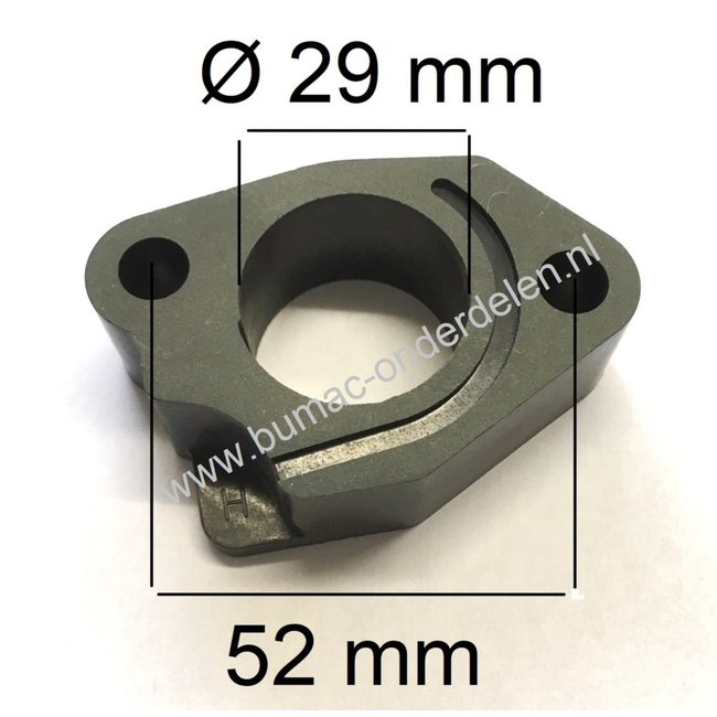 Spruitstuk voor Loncin LC1P92F1 Motor op Zitmaaier, Frontmaaier, Tuintrekker, Veegmachine Tussenstuk Loncin LC 1P92 F-1 Isolator tussen Carburateur en Cilinder