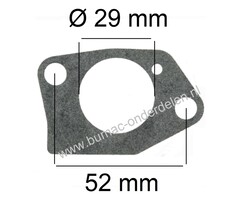 Pakking voor Loncin LC1P92F1 Motor op Zitmaaier, Frontmaaier, Veger, Tuintrekker Dichting tussen Carburator en Spruitstuk, LC 1P92 F-1 Inlaatpakking, Spruitstukpakking, Carburateurpakking LCT, onderdeel