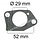 Pakking voor Loncin LC1P92F1 Motor op Zitmaaier, Frontmaaier, Veger, Tuintrekker Dichting tussen Carburator en Spruitstuk, LC 1P92 F-1 Inlaatpakking, Spruitstukpakking, Carburateurpakking LCT, onderdeel