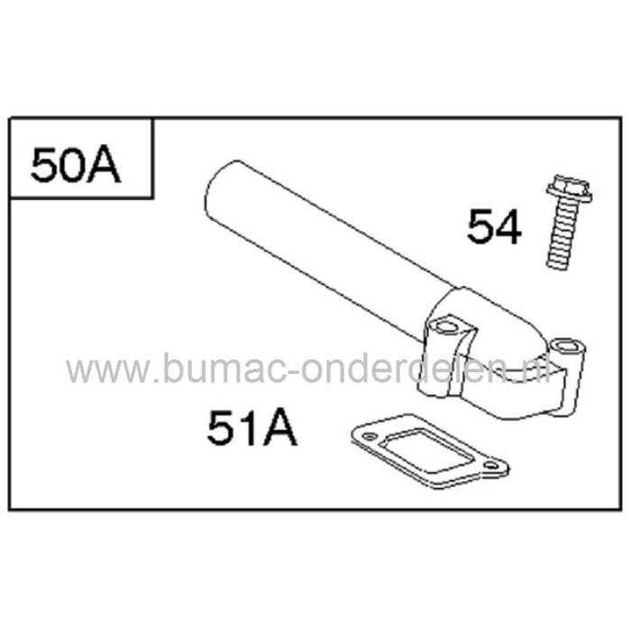 B&S Inlaatpakking voor Sprint Motor op Grasmaaier - Benzinemaaier - Loopmaaier - Cirkelmaaier