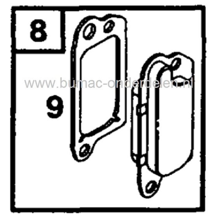 B&S Klepdekselpakking voor Quantum en Europa Motor op Benzinemaaier - Loopmaaier - Grasmaaier