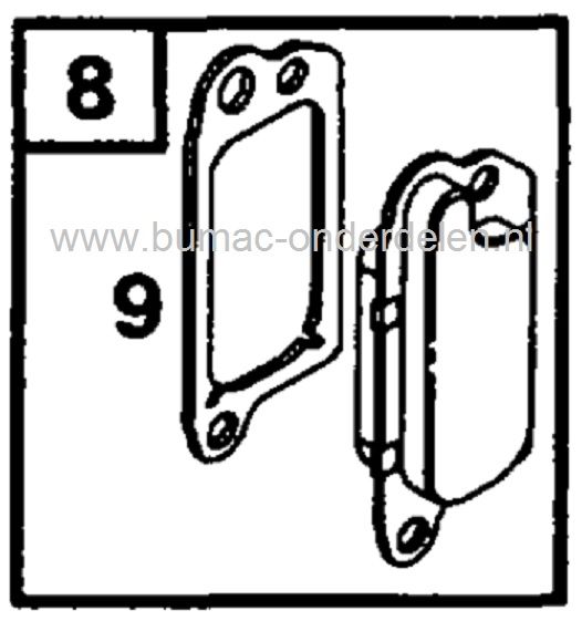 B&S Klepdekselpakking voor Quantum en Europa Motor op Benzinemaaier - Loopmaaier - Grasmaaier