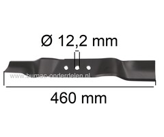 Maaimes 46 Cm voor Dolmar, Makita, Daye Grasmaaiers PM46, PM46B, PM46N, PM46S, PM46SB, PM460, PM4600S, PM4601SS3, PM4602SS3, PM461S3, PM462, EM460 Grasmaaiermes PLM4610, PLM4620, PLM4621