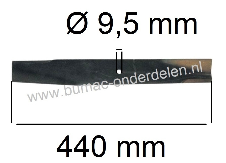 Maaimes 44 Cm voor Husqvarna, Craftsman, Viking, AYP Zitmaaier, Tuintrekker CP2050A, CT2050A, TS2050A, TS2051A, TS2051B, WP2050A, Y2050A, Y2050B, Y2050C