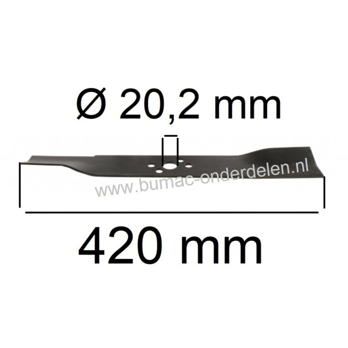 Maaimes 42 Cm voor Iseki SW2042, SW2042E, SW4216E Grasmaaiers Maaiblad Iseki SW 2042, SW 2042E, SW 4216 E Grasmachine