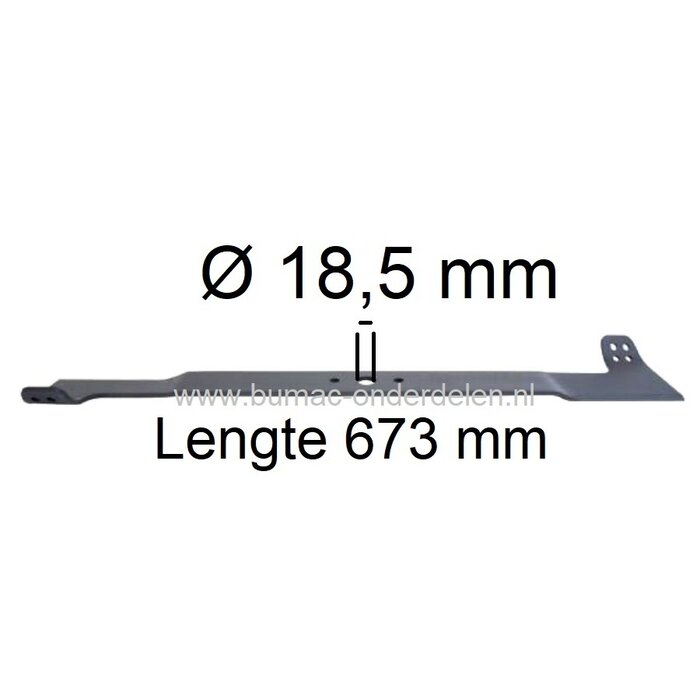 Maaimes 67,3 Cm voor EUROSYSTEMS - MAPLEX - MARAZZINI - MEP Zitmaaier, Grasmachine  Eurosytems Slalom Fast-cut 67