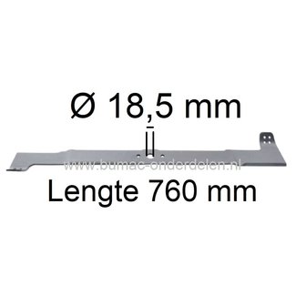 Maaimes 76 Cm voor EUROSYSTEMS - MAPLEX - MARAZZINI - MEP Zitmaaier, Grasmaaier Mes voor Eurosystems, Slalom, Rodeo 76 Maaiers