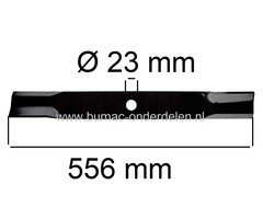 Maaimes 55,6 Cm voor John Deere Frontmaaier 1420, 1435, 1445, 1545, 1565, 1600, 1620 Zitmaaier, Tuintrekker Johndeere, onderdeel, maai mes
