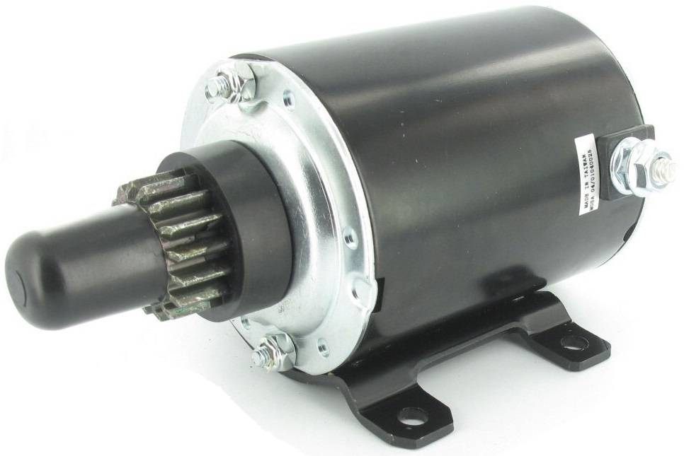 Tecumseh Startmotor met 16 Tands Tandwiel passend voor HM 80 - HM 100 - OHV 12 - OHV 13 - TVM 220 - TVXL 220 - OHH 50, Zitmaaier - Frontmaaier - Tuintrekker
