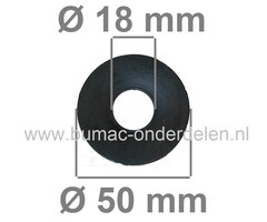 Sluitring 18x50x2,5 mm voor oa Bevestigen van Maaimessen bij Grasmaaiers, Gazonmaaiers, Loopmaaiers, Zitmaaiers, Frictieschijf, Opvulschijf, Klemplaat, Stalen Mesdrukker, Opvulplaat voor Monteren Grasmaaiermes, Castelgarden, Stiga, Alpina, Mountfield