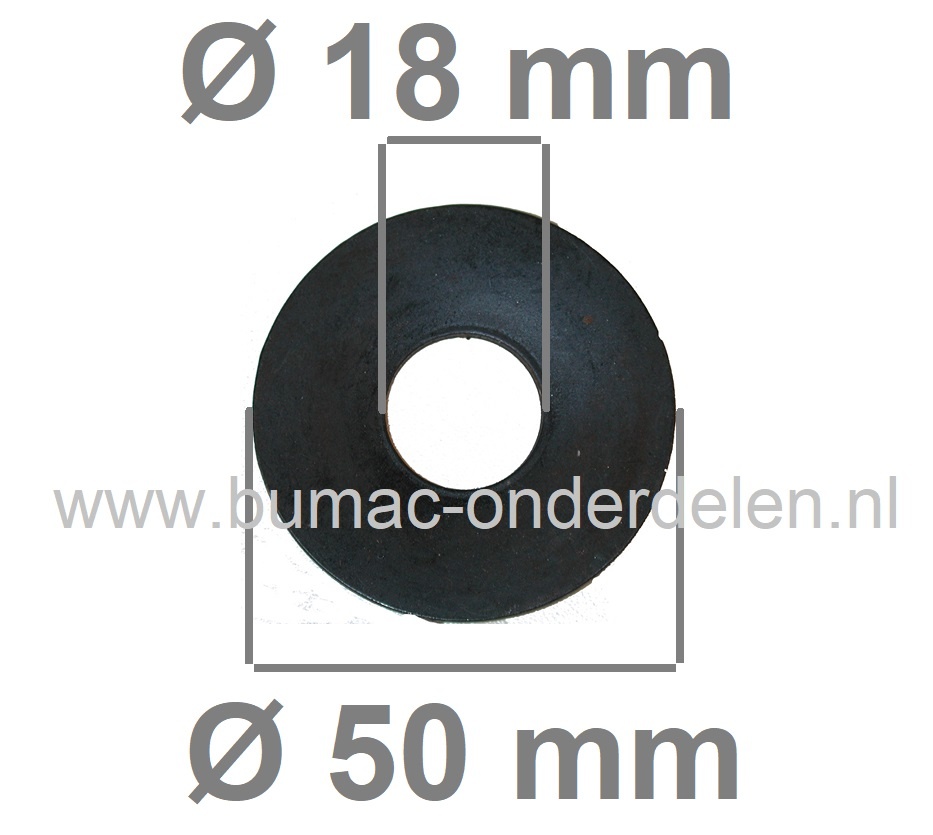 Sluitring 18x50x2,5 mm voor oa Bevestigen van Maaimessen bij Grasmaaiers, Gazonmaaiers, Loopmaaiers, Zitmaaiers, Frictieschijf, Opvulschijf, Klemplaat, Stalen Mesdrukker, Opvulplaat voor Monteren Grasmaaiermes, Castelgarden, Stiga, Alpina, Mountfield