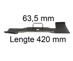 Maaimes 42 Cm voor MTD, Wolf, CubCadet Grasmaaier Achter Uitworp of Mulchen A420 AHW, A420 HW, Ambition 420 AHW, Ambition 420 HHW, Ambition 420 HW, CC42 PB, CC42 PO, CC42 SPB, CC42 SPO, Expert 42 B, Expert 42 BA, Expert 420, Expert 420 A, HW42 B, MC42, MC