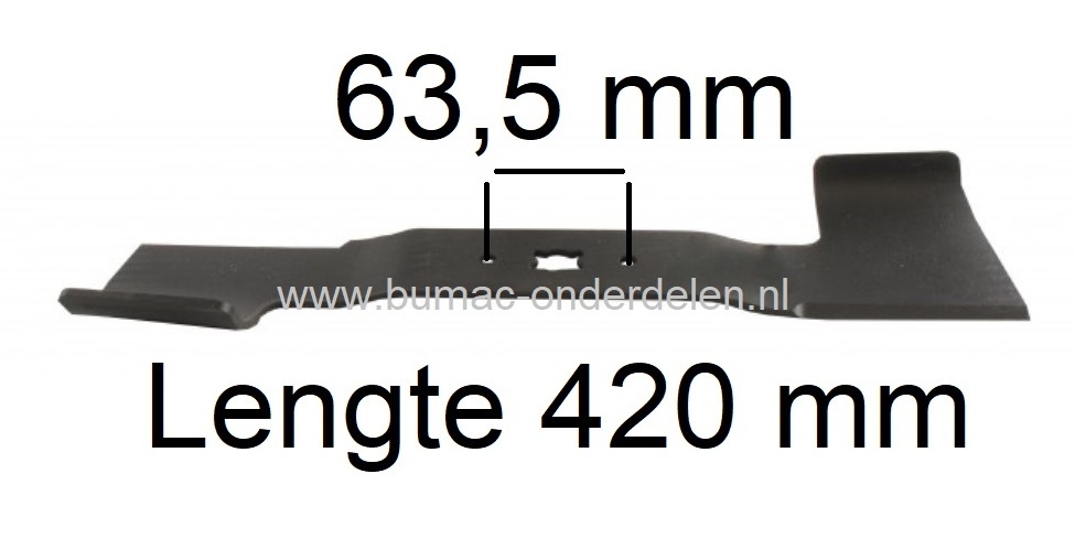 Maaimes 42 Cm voor MTD, Wolf, CubCadet Grasmaaier Achter Uitworp of Mulchen A420 AHW, A420 HW, Ambition 420 AHW, Ambition 420 HHW, Ambition 420 HW, CC42 PB, CC42 PO, CC42 SPB, CC42 SPO, Expert 42 B, Expert 42 BA, Expert 420, Expert 420 A, HW42 B, MC42, MC