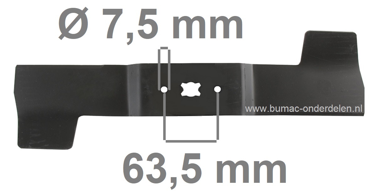 Maaimes 44,5 Cm voor MTD, Cub Cadet, Yardman, Bolens, Etesia, Wolf Grasmaaiers, Loopmaaiers, Cirkelmaaiers, Grasmaaiermes 445 mm voor B451, BA451, BAE451, GE45, GE45H, GES45, GES45H, HB45, HB48LS, YM5018, 5018P, YM5518, 5518SP