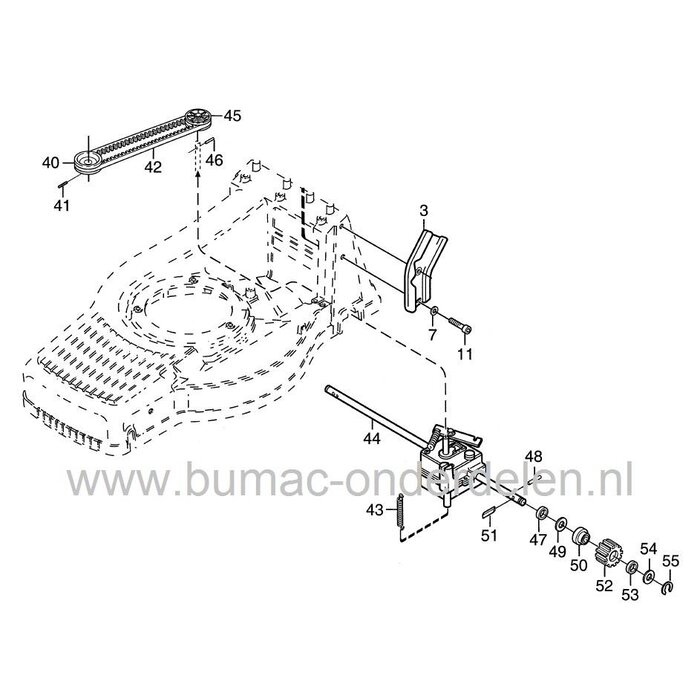 Stiga Veer voor het Spannen van de V snaar bij Grasmaaier - Loopmaaier - Benzinemaaier van Stiga - Castelgarden - Alpina - Mountfield, onderdeel