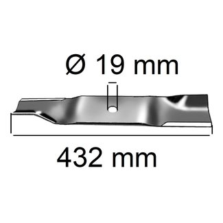 Maaimes 43,2 Cm voor MTD - CUB CADET Zitmaaiers, Zero Turn Maaier ENFORCER 48, L48TANKL, M48TANK, RECON 48, TANK48, TANKLZ48, TANKSZ48, Z-FORCE PRO 48, Z-FORCE S48,  GTX2100, Pro Z100-48, XZ3122, Z1122, Mes voor 48 "maaidek Zijuitworp