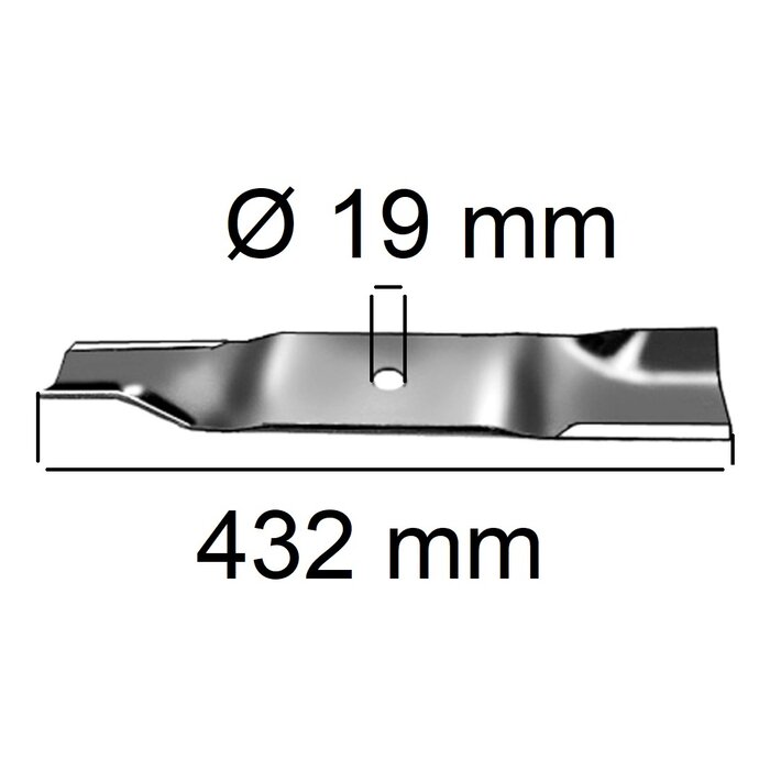 Maaimes 43,2 Cm voor MTD - CUB CADET Zitmaaiers, Zero Turn Maaier ENFORCER 48, L48TANKL, M48TANK, RECON 48, TANK48, TANKLZ48, TANKSZ48, Z-FORCE PRO 48, Z-FORCE S48,  GTX2100, Pro Z100-48, XZ3122, Z1122, Mes voor 48 "maaidek Zijuitworp