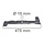 Maaimes 47 Cm voor Castelgarden, Stiga, Alpina, Mountfield Loopmaaiers, Excel 50, Turbo Excel 50, Turbo X3 50, XSP50, XSP52, XSPW52, BT6548TBPRO, Castel Garden Grasmaaiermessen, Mulchmes GGP