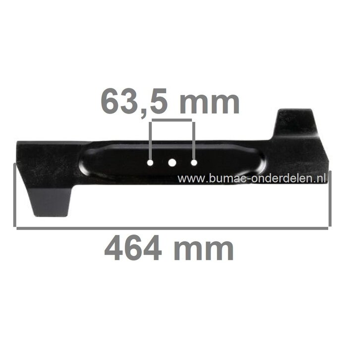 Maaimes 46,4 Cm voor MTD, Wolf, Bolens, Cub Cadet, White, Yardman, Zitmaaiers, Frontmaaiers, Tuintrekkers, Mtd 91/155, GT115/91, Trac 91-12, 91-55, Spider 91/125, Spider 91/145, AM1150
