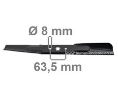 Maaimes 53,8 Cm voor MTD, Cub Cadet, Wolf, Bolens, Yardman, White, Toro Zitmaaiers, Zero Turn Maaiers, Tuintrekkers, Frontmaaiers met 42 Inch - 107 Cm Maaidek, 17542, 15.5/42, 17/42, 17.5/42, 20/42, 20/42 Automatic, 547/42, 742 RL, Bronco 42, Colt XP42, L