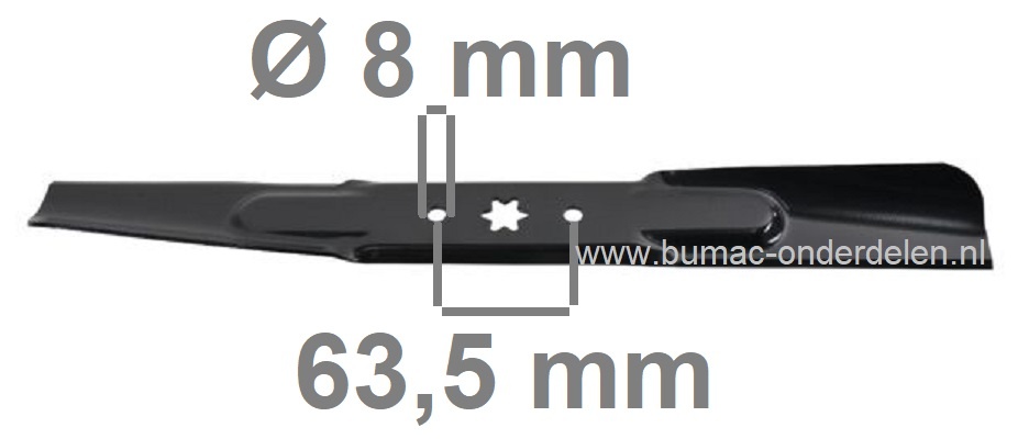 Maaimes 53,8 Cm voor MTD, Cub Cadet, Wolf, Bolens, Yardman, White, Toro Zitmaaiers, Zero Turn Maaiers, Tuintrekkers, Frontmaaiers met 42 Inch - 107 Cm Maaidek, 17542, 15.5/42, 17/42, 17.5/42, 20/42, 20/42 Automatic, 547/42, 742 RL, Bronco 42, Colt XP42, L