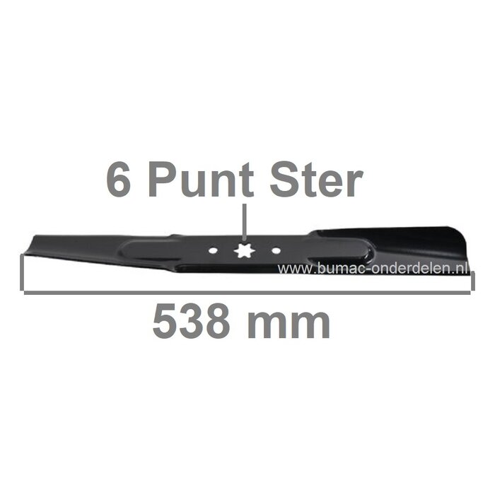 Maaimes 53,8 Cm voor MTD, Cub Cadet, Wolf, Bolens, Yardman, White, Toro Zitmaaiers, Zero Turn Maaiers, Tuintrekkers, Frontmaaiers met 42 Inch - 107 Cm Maaidek, 17542, 15.5/42, 17/42, 17.5/42, 20/42, 20/42 Automatic, 547/42, 742 RL, Bronco 42, Colt XP42, L