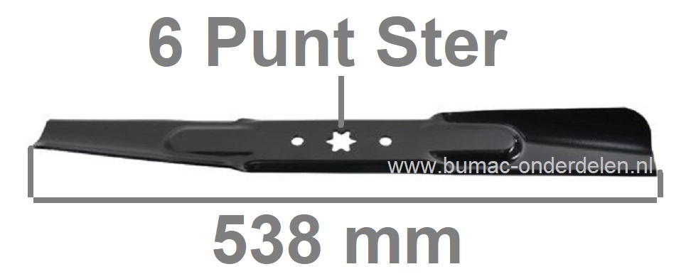 Maaimes 53,8 Cm voor MTD, Cub Cadet, Wolf, Bolens, Yardman, White, Toro Zitmaaiers, Zero Turn Maaiers, Tuintrekkers, Frontmaaiers met 42 Inch - 107 Cm Maaidek, 17542, 15.5/42, 17/42, 17.5/42, 20/42, 20/42 Automatic, 547/42, 742 RL, Bronco 42, Colt XP42, L