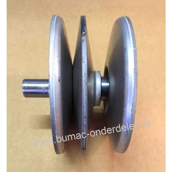 Dubbele Vario Poeli voor MTD, Yard Man, Gutbrod, Wolf, Cub Cadet Zitmaaier, Tuintrekker, Grasmaaier V Snaar Poelie AT100, BG1396, BL125-92, B135, B155, B175, DLX96SA, DLX107SALK, DLX127SAL-SK, GLX92RALK, GLX105RALK, JE135, JE145, JF135, JN155, JN200