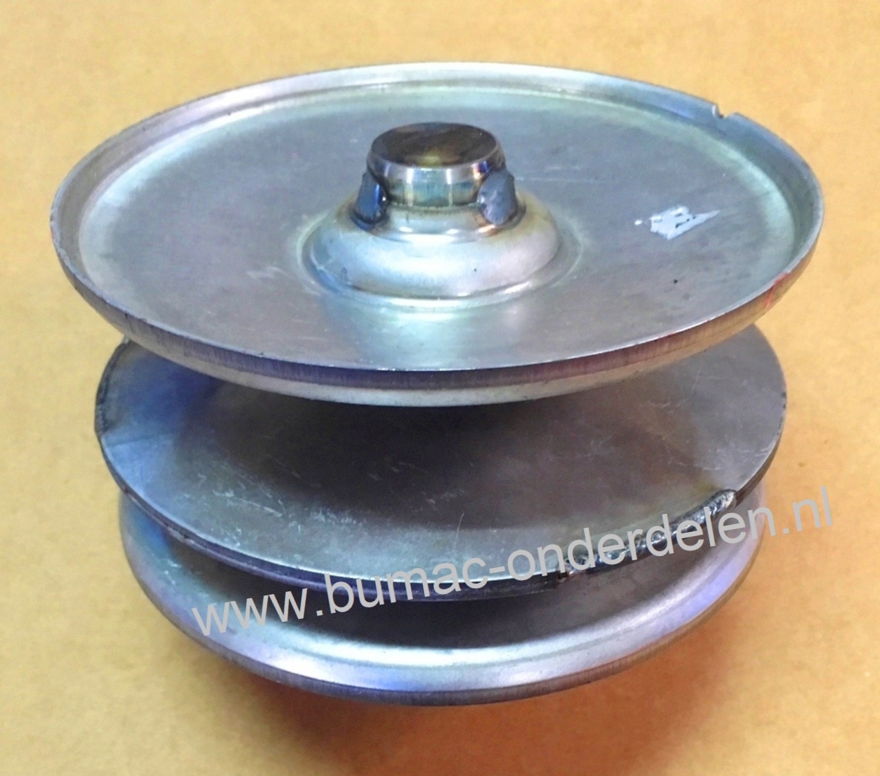 Dubbele Vario Poeli voor MTD, Yard Man, Gutbrod, Wolf, Cub Cadet Zitmaaier, Tuintrekker, Grasmaaier V Snaar Poelie AT100, BG1396, BL125-92, B135, B155, B175, DLX96SA, DLX107SALK, DLX127SAL-SK, GLX92RALK, GLX105RALK, JE135, JE145, JF135, JN155, JN200