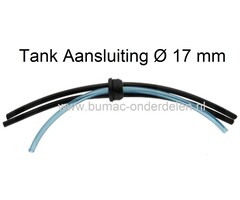 Benzineslang met Doorvoerrubber voor Echo, Shindaiwa Bosmaaier, Heggenschaar GT200EZR, GT201EZR, GT200i, GT201i, GT200R, GT201R, HC50, HC51, HC150i, HCR150, HCR151, PE200, PE201, PPF210, PPF211, SRM210, SRM211, SRM210i, SRM211i, SRM210U, SRM211U, SRM210SB