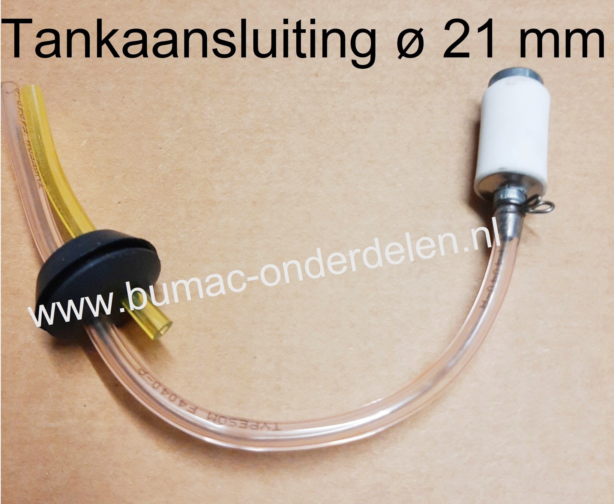 Benzineleidingset  inclusief doorvoerrubber en Benzinefilter voor Bosmaaiers en Trimmers van Stiga, Castelgarden, Mountfield, Alpina BS45D, DB42, SB420D, TB420,  TB420D, XSB45D,ABR 42, ABR 42 D, ABR 52, ABR 52 D, B 42, B 42 D, B 52, B 52 D, Benzineslang