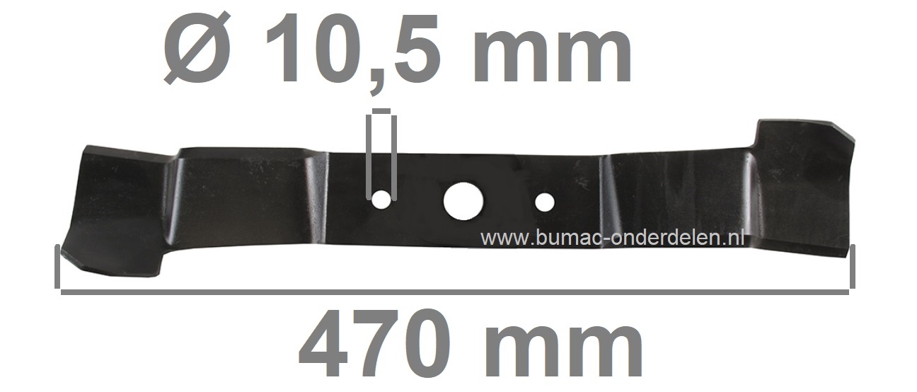 Maaimes 47 Cm voor Alko, Brill, Solo Grasmaaiers, Benzinemaaiers, Loopmaaiers, Grasmaaiermes 470 mm voor ALKO 4858 VS ALU, 4800 BRVE ALU, 480 BR-A Silver Aluline, 4855 SP ALU, Highline 483 VS-A ALU Cirkelmaaiers, Grasmachines