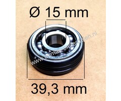 Krukaslager 15x39,3x16,7 mm met Keerring voor Husqvarna, Jonsered Kettingzaag 340, 340E, 345, 345E, 350, 2141, 2145, 2150, CS2141, CS2145, CS2150