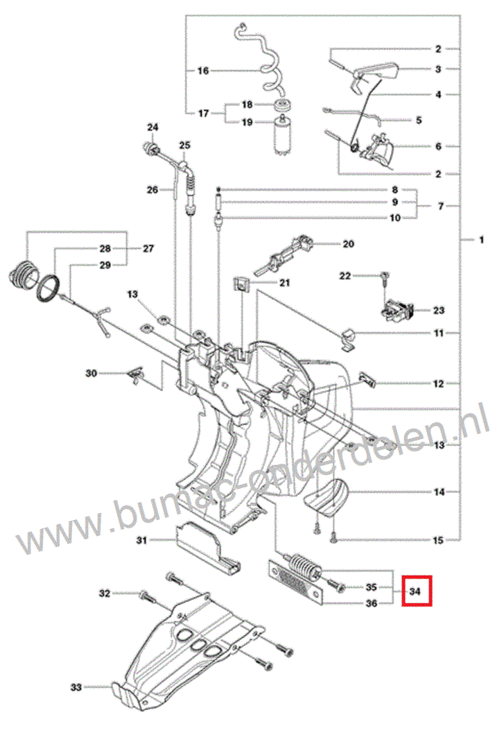 Trillingsdemper Voor Husqvarna, Partner K750, K760 Bandenzaag, Motorslijper Dempingsveer