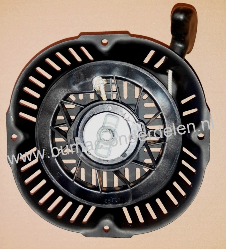 Handstarter voor Loncin - LCT G390FD en LC188F motoren op Grasmaaiers, Trilplaten, Generatoren, Kooimaaiers, Houtversnipperaars, Waterpompen, Compressoren, Bladblazers, Verticuteermachines, Veegmachines, Kantensnijders